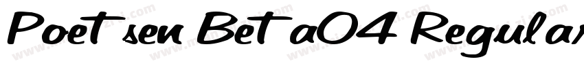 Poetsen Beta04 Regular字体转换